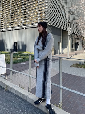 辻村奈々さん(レディース・159cm)の冬コーディネート
