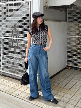 辻村奈々さん(レディース・159cm)の春コーディネート