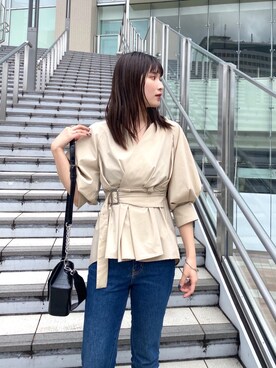 辻村奈々さん（レディース・159cm）の春コーディネート