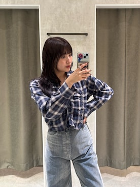 「MURUA（ムルーア）のアイテム」を使った、辻村奈々さん（レディース・159cm）の夏コーディネート