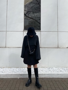 阿部 穂奈美さん（レディース・155cm）の冬コーディネート