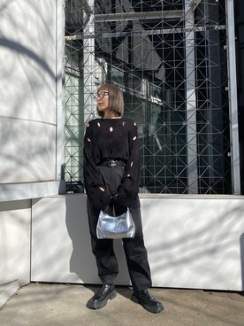 阿部 穂奈美さん(レディース・155cm)の冬コーディネート