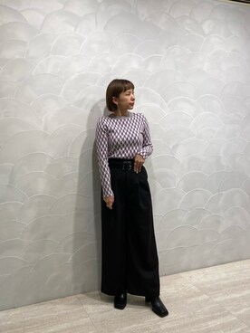 阿部 穂奈美さん（レディース・155cm）の冬コーディネート