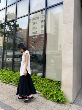 阿部 穂奈美さん（レディース・155cm）の夏コーディネート