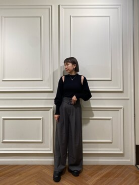 阿部 穂奈美さん(レディース・155cm)の冬コーディネート