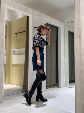 阿部 穂奈美さん（レディース・155cm）の夏コーディネート