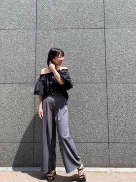 阿部 穂奈美さん（レディース・155cm）の夏コーディネート