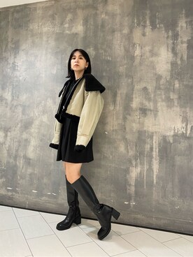 「MURUA（ムルーア）のアイテム（その他アウター）」を使った、阿部 穂奈美さん（レディース・155cm）の夏コーディネート