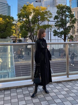 阿部 穂奈美さん(レディース・155cm)の冬コーディネート