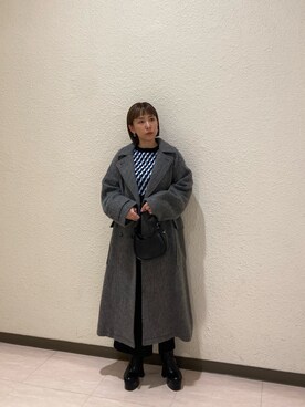 「MURUA（ムルーア）のアイテム（その他アウター）」を使った、阿部 穂奈美さん（レディース・155cm）の秋コーディネート