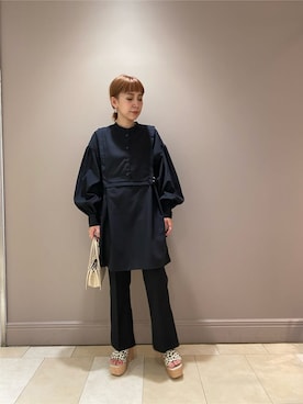 「アイテム（サンダル、その他）」を使った、阿部 穂奈美さん（レディース・155cm）の春コーディネート