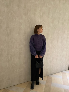 阿部 穂奈美さん（レディース・155cm）の冬コーディネート