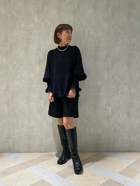 阿部 穂奈美さん（レディース・155cm）の秋コーディネート