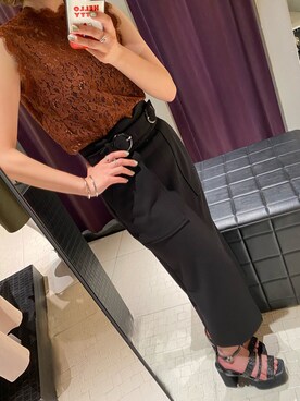 阿部 穂奈美さん（レディース・155cm）の夏コーディネート