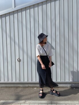 阿部 穂奈美さん（レディース・155cm）の春コーディネート