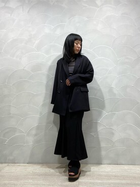 「MURUA（ムルーア）のアイテム（テーラードジャケット）」を使った、阿部 穂奈美さん（レディース・155cm）の春コーディネート