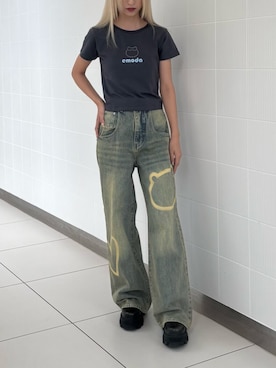 杉原優利さん(レディース・152cm)の夏コーディネート
