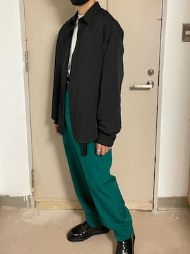 「coca（coca）（コカ）のアイテム（パンツ）」を使った、TAKT283さん（メンズ・169cm）の秋コーディネート