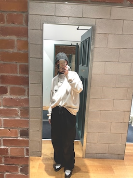 「RAGEBLUE（レイジブルー）のアイテム（スウェット）」を使った、Tylerさん（メンズ・181cm）の冬コーディネート