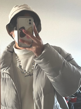 「SIDEWAY STANCE（サイドウェイスタンス）のアイテム（ジャケット/アウター）」を使った、Tylerさん（メンズ・181cm）の冬コーディネート