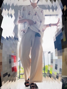 「アパレルスタッフ」｜「アイテム（スラックス）」を使った、Tylerさん（メンズ・181cm）の夏コーディネート