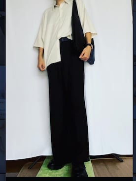 「RAGEBLUE（レイジブルー）のアイテム（トートバッグ）」を使った、Tylerさん（メンズ・181cm）の夏コーディネート