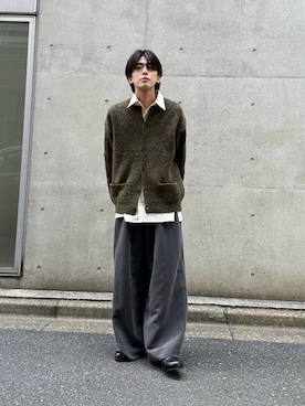 「アイテム（カーディガン/ボレロ）」を使った、ダイスケさん（メンズ・170cm）の秋コーディネート