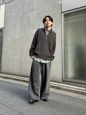 「PADRONE（パドローネ）のアイテム」を使った、ダイスケさん（メンズ・170cm）の冬コーディネート