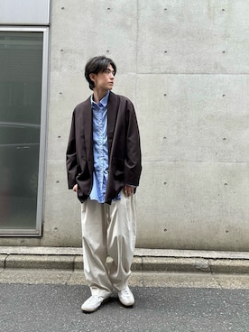 「GERMAN TRAINER（ジャーマントレーナー）のアイテム」を使った、ダイスケさん（メンズ・170cm）の秋コーディネート