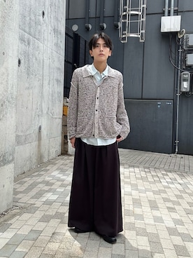「YOKE（ヨーク）のアイテム」を使った、ダイスケさん（メンズ・170cm）の春コーディネート