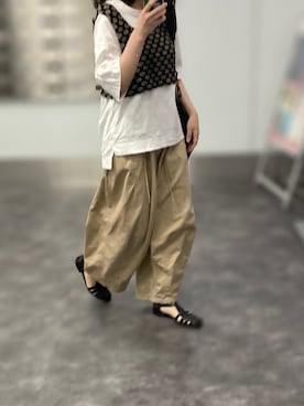 「Steven Alan（スティーブンアラン）のアイテム（サンダル）」を使った、hamさん（レディース・158cm）の夏コーディネート