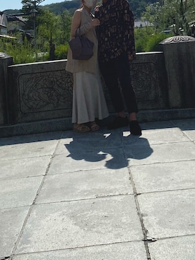 「BEAMS（ビームス）のアイテム（シャツ/ブラウス）」を使った、chaさん（レディース・159cm）の秋コーディネート