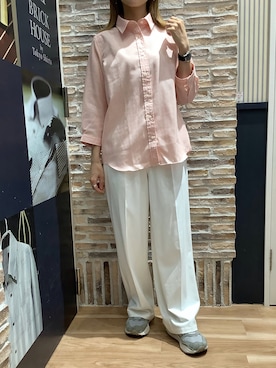 「デイリーカジュアル」｜BRICK HOUSE by Tokyo Shirts 各務原イオンモール店さん（レディース・153cm）の夏コーディネート