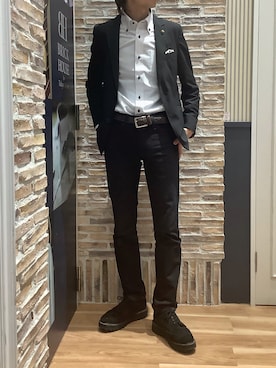 「アイテム（ビジネスシャツ）」を使った、BRICK HOUSE by Tokyo Shirts 各務原イオンモール店さん（メンズ・172cm）の夏コーディネート