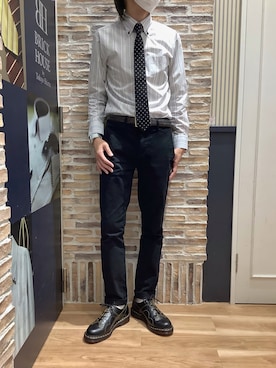 「ボタンダウンシャツ」｜BRICK HOUSE by Tokyo Shirts 各務原イオンモール店さん（メンズ・172cm）の夏コーディネート