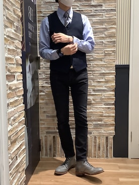 BRICK HOUSE by Tokyo Shirts 各務原イオンモール店さん（メンズ・172cm）の秋コーディネート