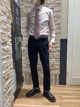 「ボタンダウンシャツ」｜BRICK HOUSE by Tokyo Shirts 各務原イオンモール店さん（メンズ・172cm）の夏コーディネート