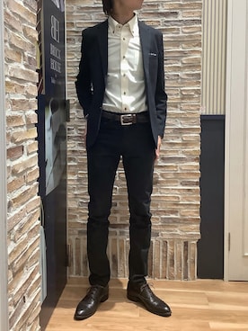 「アイテム（ビジネスシャツ）」を使った、BRICK HOUSE by Tokyo Shirts 各務原イオンモール店さん（メンズ・172cm）の夏コーディネート