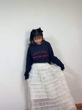 「earth music&ecology（アースミュージックアンドエコロジー）のアイテム」を使った、nanaさん（レディース・155cm）の秋コーディネート