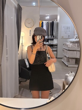 「アイテム（キャスケット）」を使った、nanaさん（レディース・155cm）の秋コーディネート