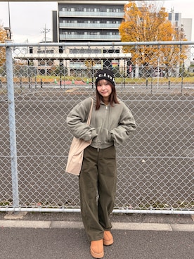 「GU（ジーユー）のアイテム」を使った、nanaさん（骨格ウェーブ・レディース・155cm）の秋コーディネート