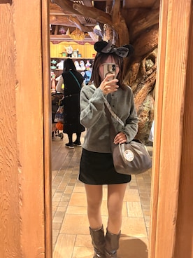 「アイテム（スカート）」を使った、nanaさん（レディース・155cm）の秋コーディネート