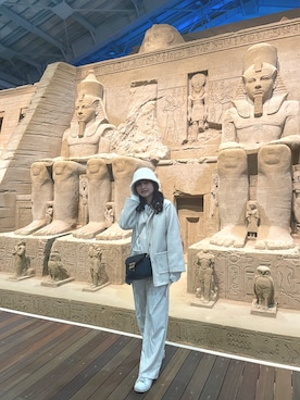 「Honeys（ハニーズ）のアイテム（ショルダーバッグ）」を使った、nanaさん（レディース・155cm）の秋コーディネート