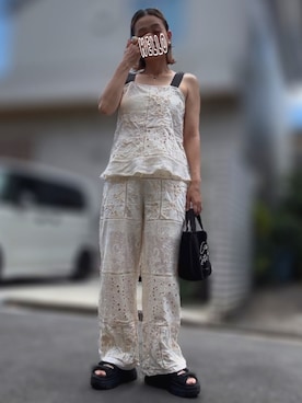 記録係さん（レディース・161cm）の夏コーディネート