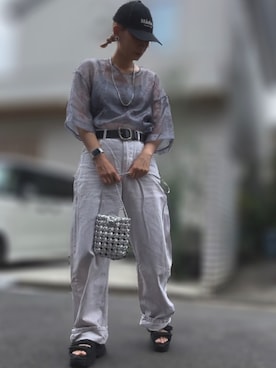 「ZARA（ザラ）のアイテム（サンダル）」を使った、記録係さん（レディース・161cm）の秋コーディネート