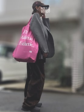 「LOWRYS FARM（ローリーズファーム）のパールタレンネックレス　249411（ネックレス）」を使った、記録係さん（レディース・161cm）の秋コーディネート