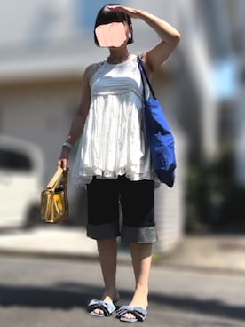 「TopIsm（トップイズム）のアイテム」を使った、記録係さん（レディース・161cm）の夏コーディネート