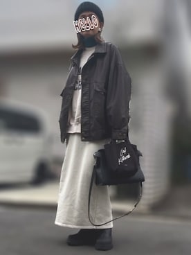 「ハイネックニット」｜記録係さん（レディース・161cm）の秋コーディネート