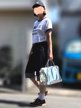 「ZARA（ザラ）のアイテム（ドレスシューズ）」を使った、記録係さん（レディース・161cm）の夏コーディネート