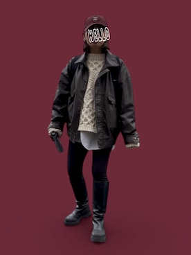 「アイテム（レギンス/スパッツ）」を使った、記録係さん（レディース・161cm）の冬コーディネート